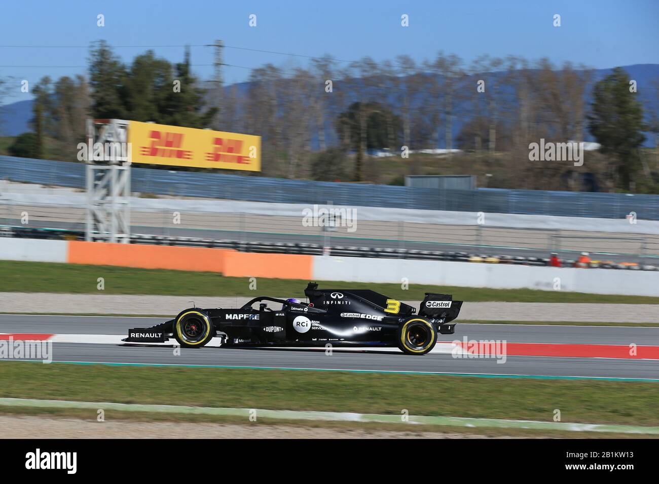 26th February 2020; Circuit De Barcelona Catalunya, Barcelona, Catalonia, Spain; Formula 1 Pre season Testing Two; Renault Sport F1 Team, Daniel Ricciardo Stock Photo