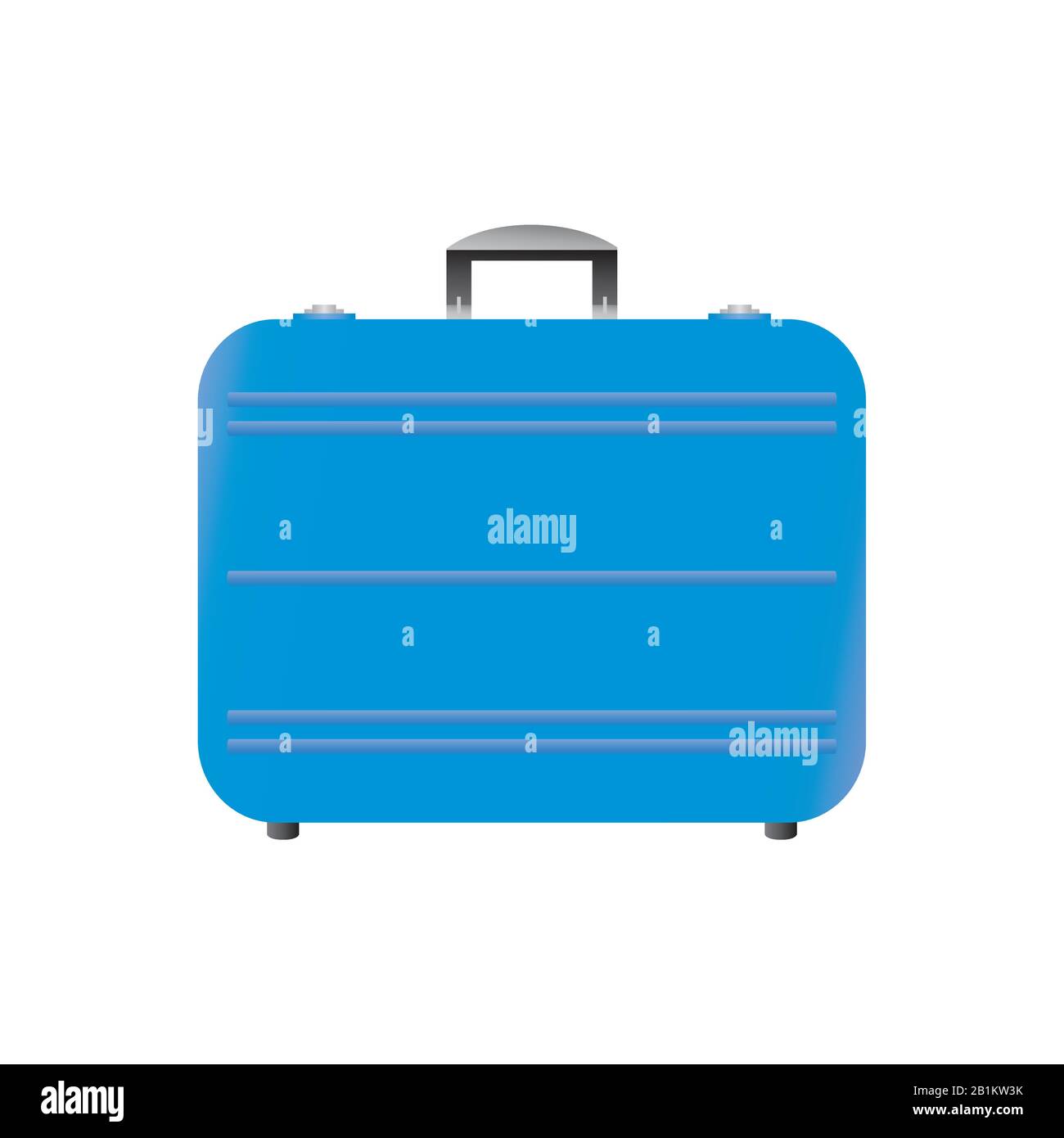 Cartoon modern suitcase,isolated on white background,vector illustration Stock Vector