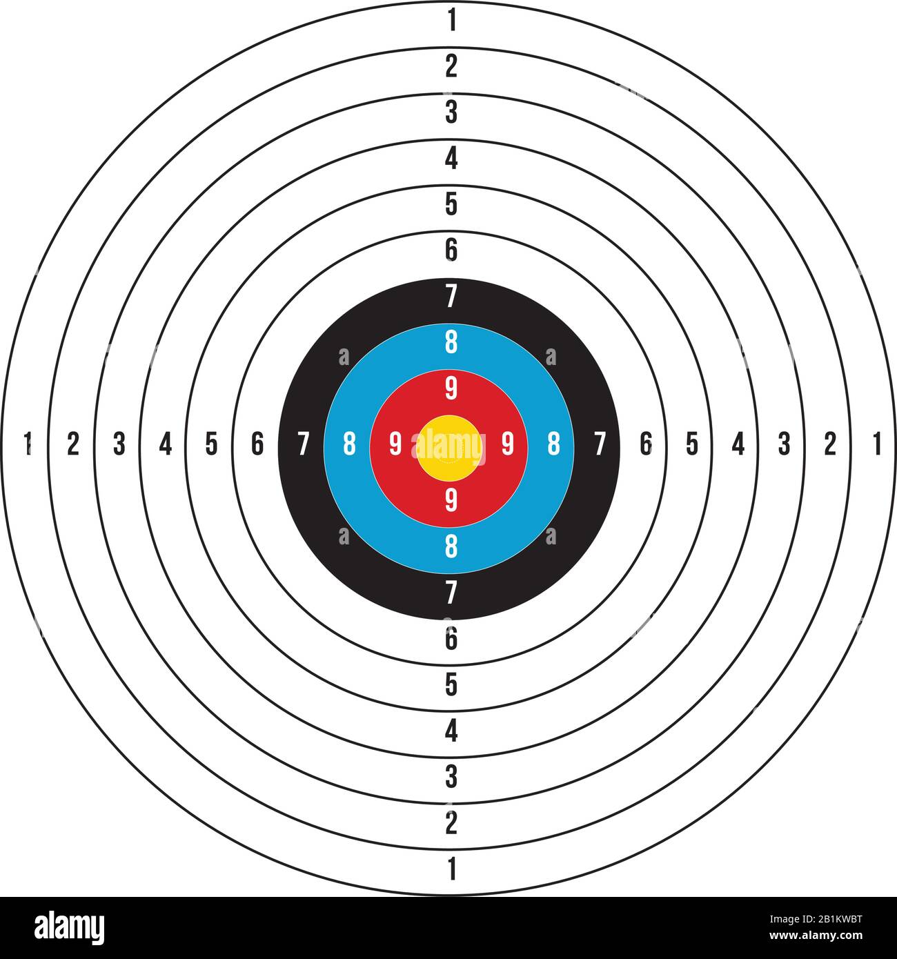 olympic shooting archery target printable stock vector illustration isolated on white background stock vector image art alamy