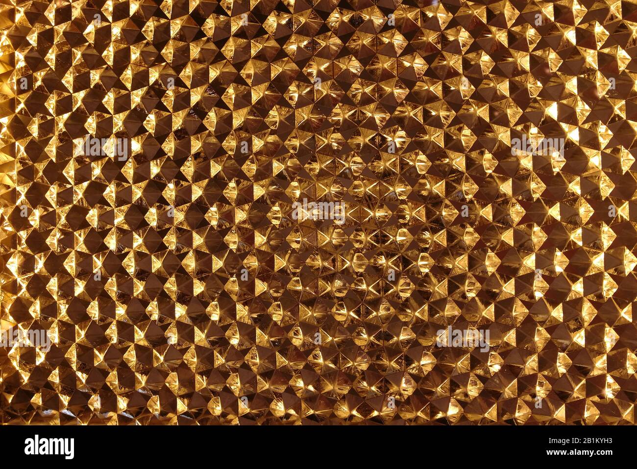gold or yellow metal pattern for background and texture. material design. Stock Photo