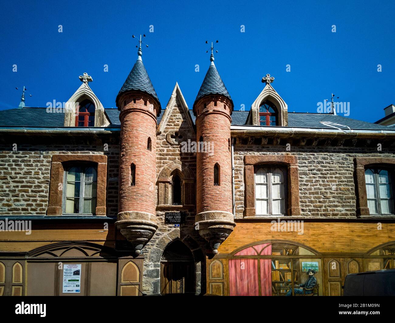 Vichy city. House of Albert Londres famous journalist , Allier department, Auvergne-Rhone-Alpes, France Stock Photo