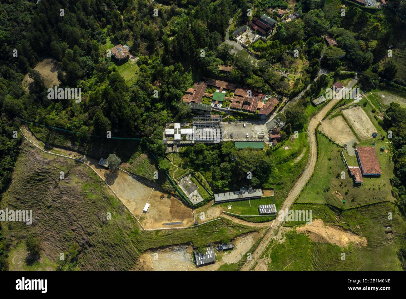 La Catedral Inside The Luxurious Prison Colombia Allowed Pablo Escobar To Make For Himself Top View Stock Photo Alamy