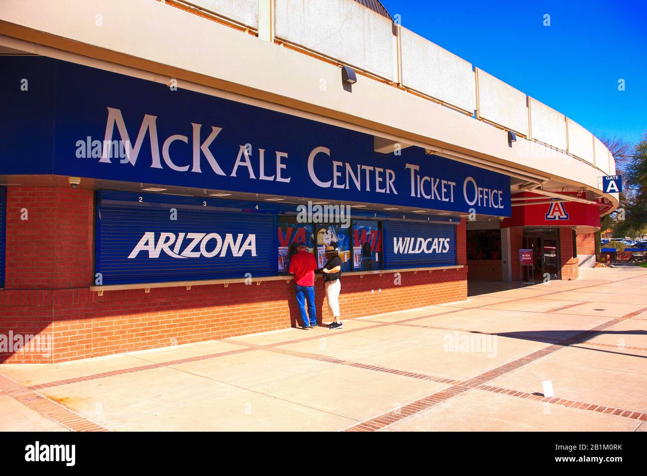 At the McKale Center ticket office of the McKale Memorial center ...