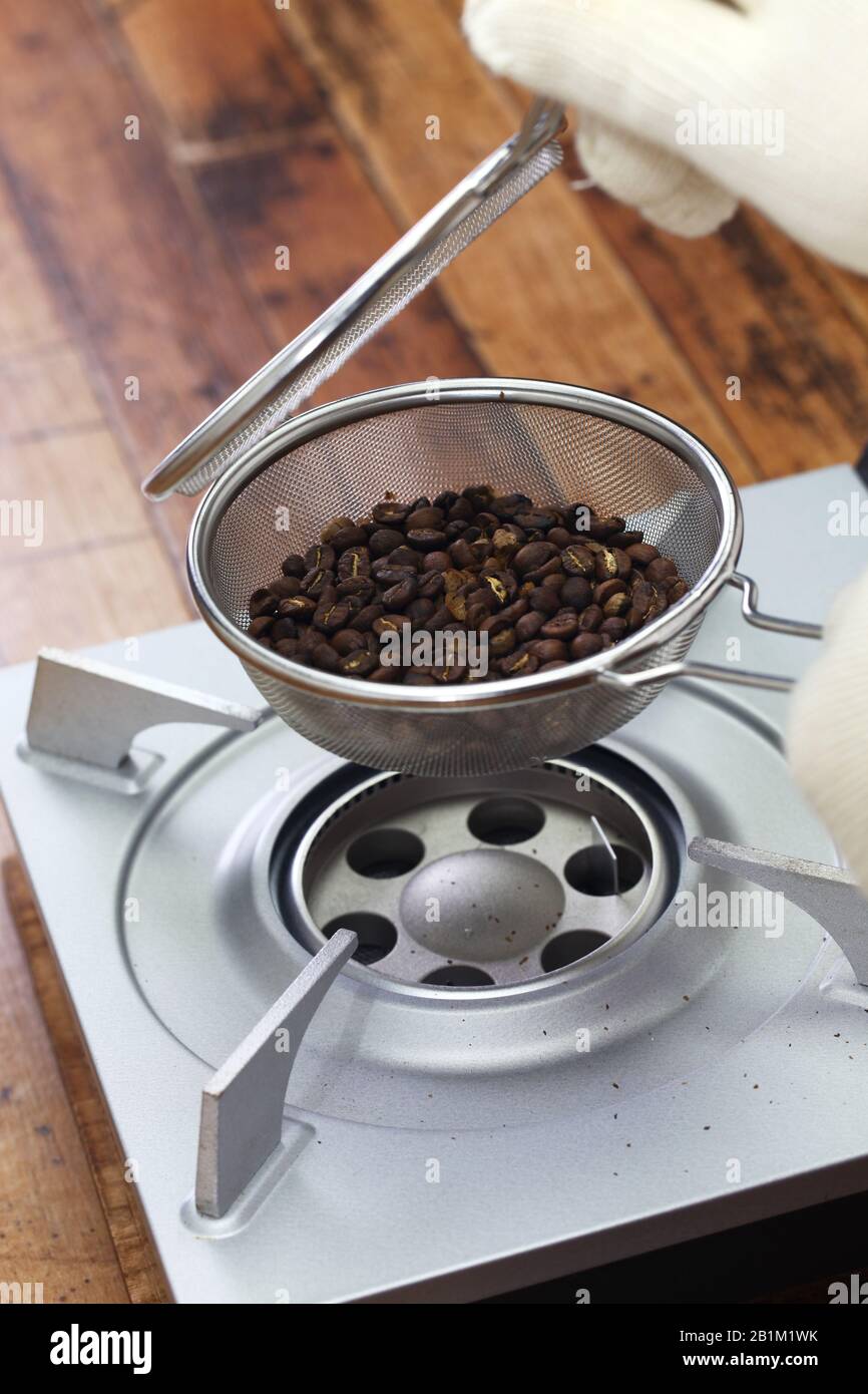 https://c8.alamy.com/comp/2B1M1WK/roasting-coffee-beans-process-by-handy-roaster-at-home-checking-roasting-condition-of-coffee-beans-2B1M1WK.jpg