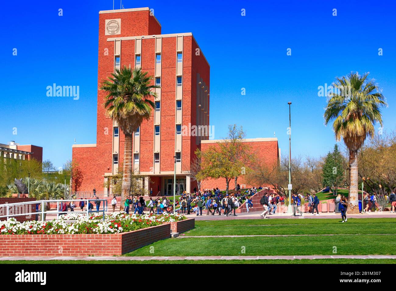 Students Outside The Graduate College Building On The University Of students-outside-the-graduate-college-building-on-the-university-of