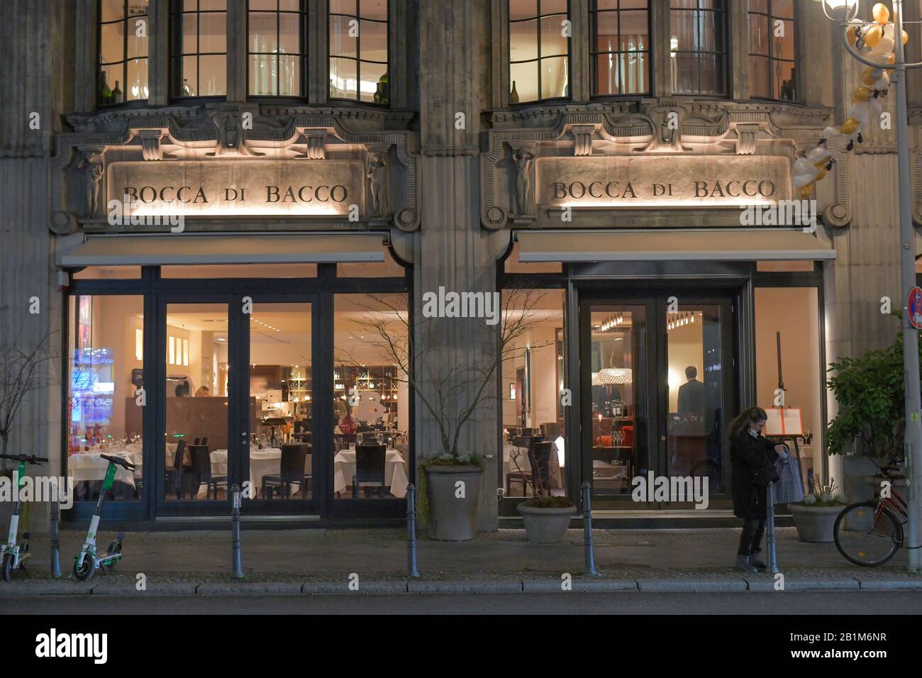 Restaurant Bocca di Bacco, Friedrichstraße, Mitte, Berlin, Deutschland  Stock Photo - Alamy