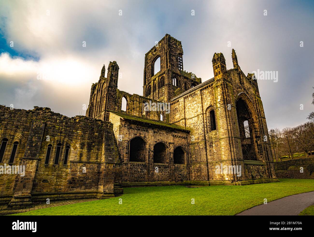 Kirkstall Abbey, Leeds, England Stock Photo