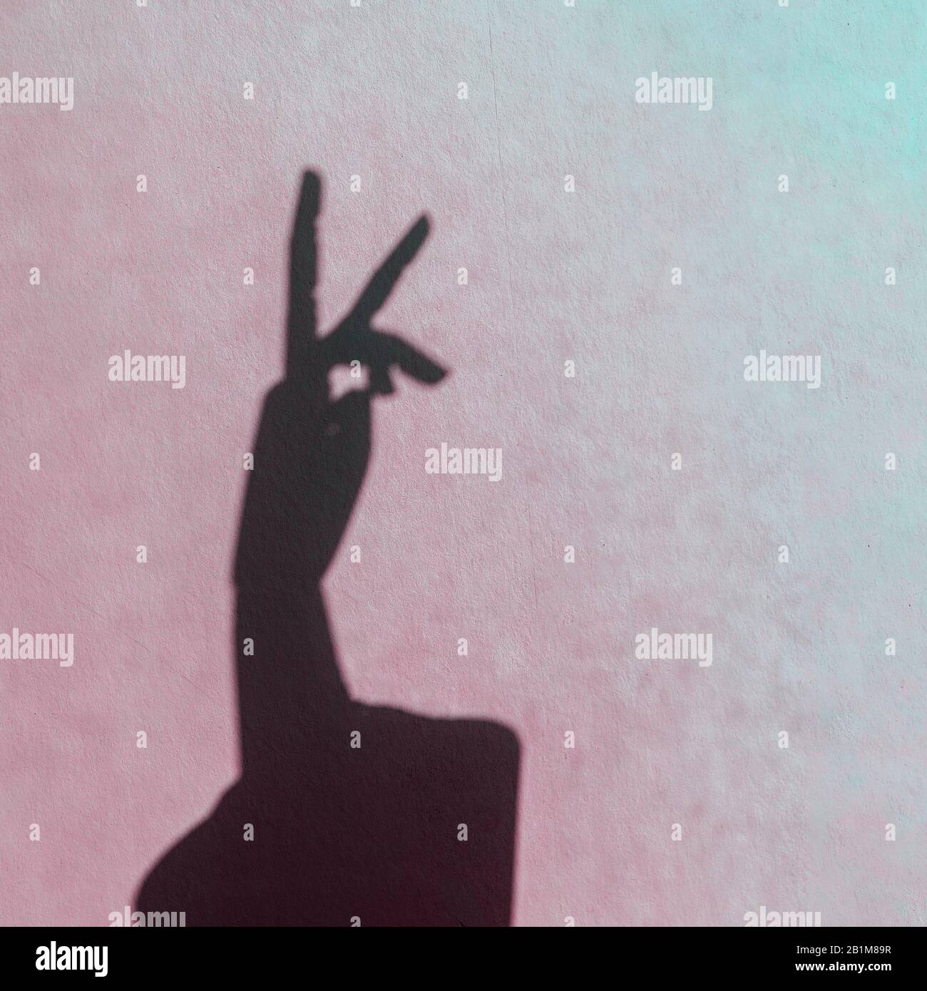 Download Hand Making The Two Fingers On Colorful Backdrop Peace Sign Abstract Background Concept For A Variety Of Topics Stock Photo Alamy