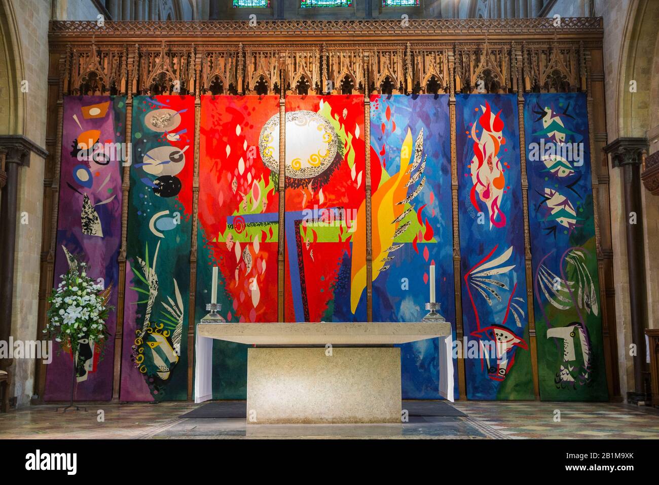 High Altar which represents the ‘Holy Table’, and tapestry by British ...