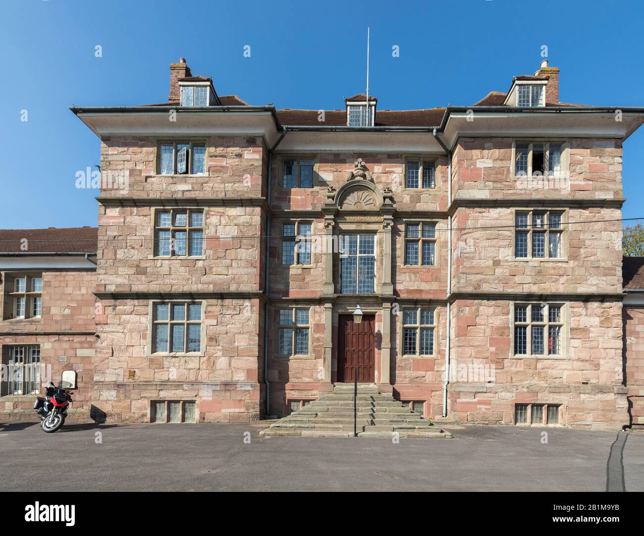 Great Castle House at Monmouth Regiment barracks, Monmouth, Wales, UK Stock Photo