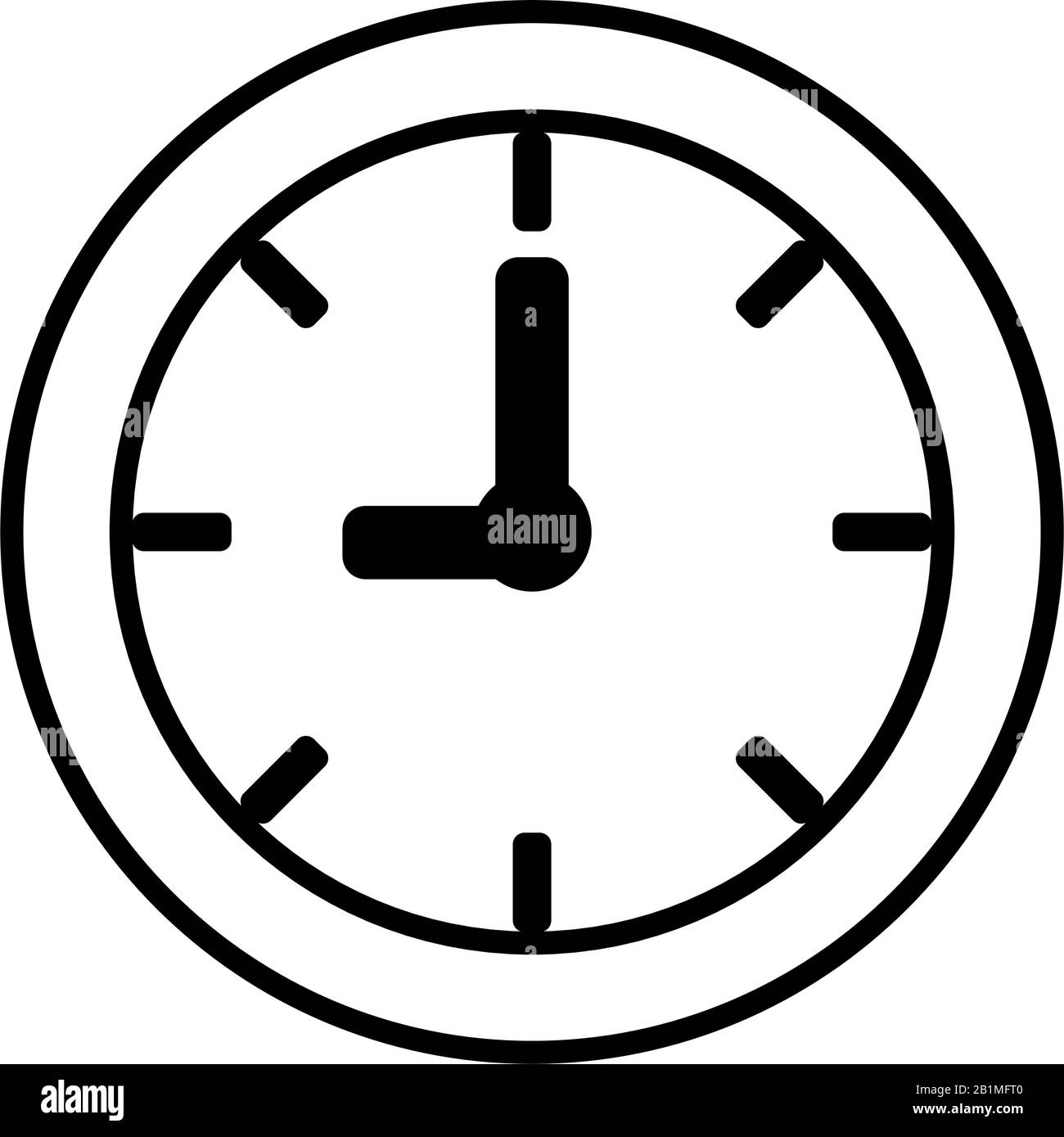 alarm clock on white background vector illustration design Stock Vector ...