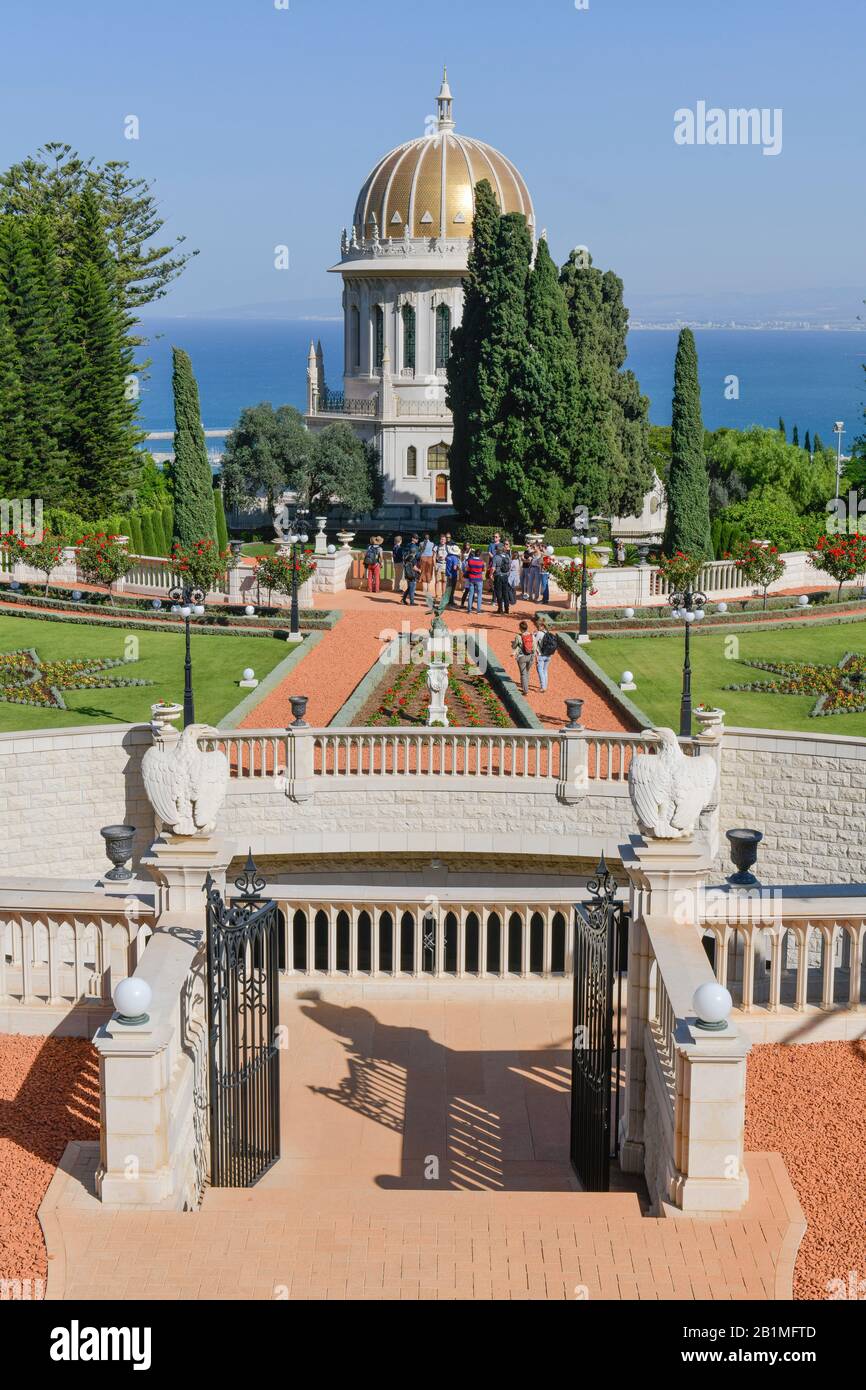 Bahai Gärten, Schrein des Bab, Haifa, Israel Stock Photo Alamy