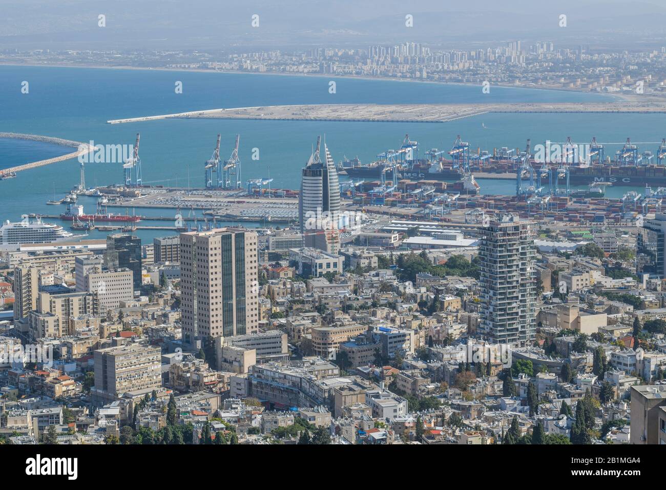 Stadtansicht, Panorama, Haifa, Israel Stock Photo - Alamy