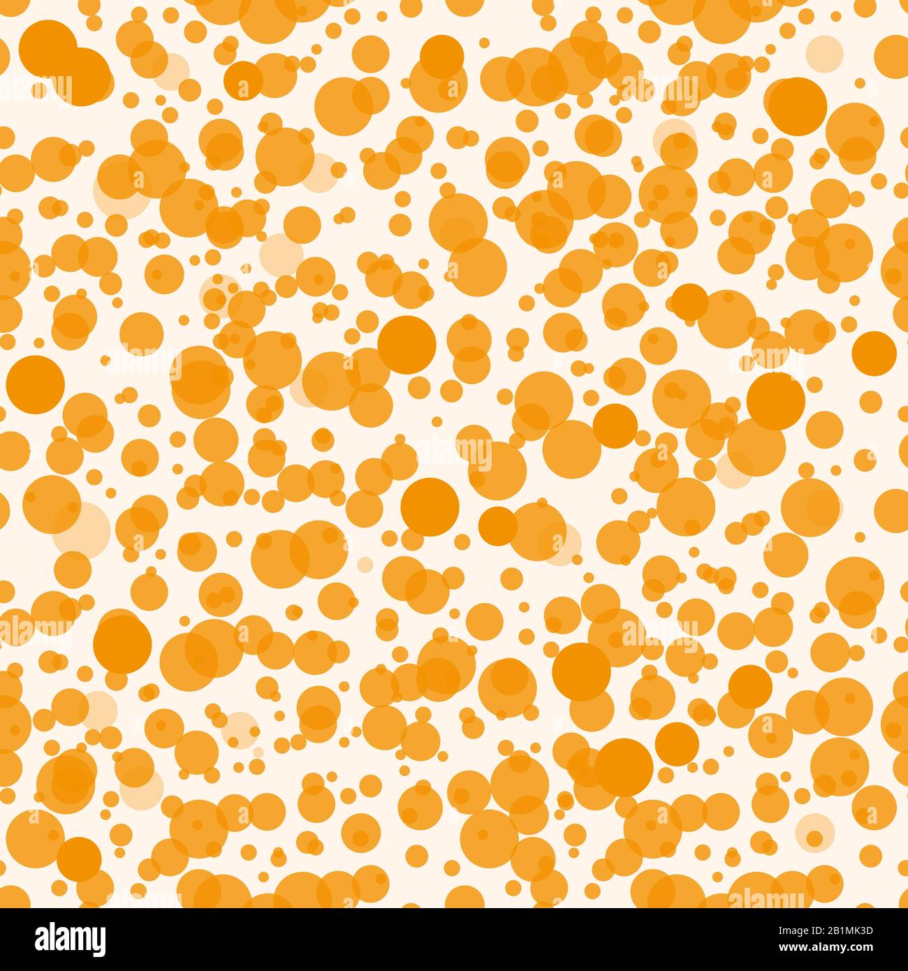 Yellow Orange Circular design seamless pattern background. eps10 Stock Vector