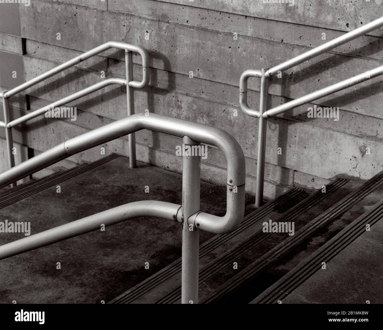 BW02188-00...WASHINGTON - Hand rails in Edmonds. Stock Photo