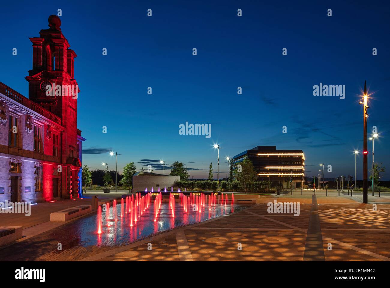 Keel Square at dusk, Sunderland, Tyne and wear, England, United Kingdom