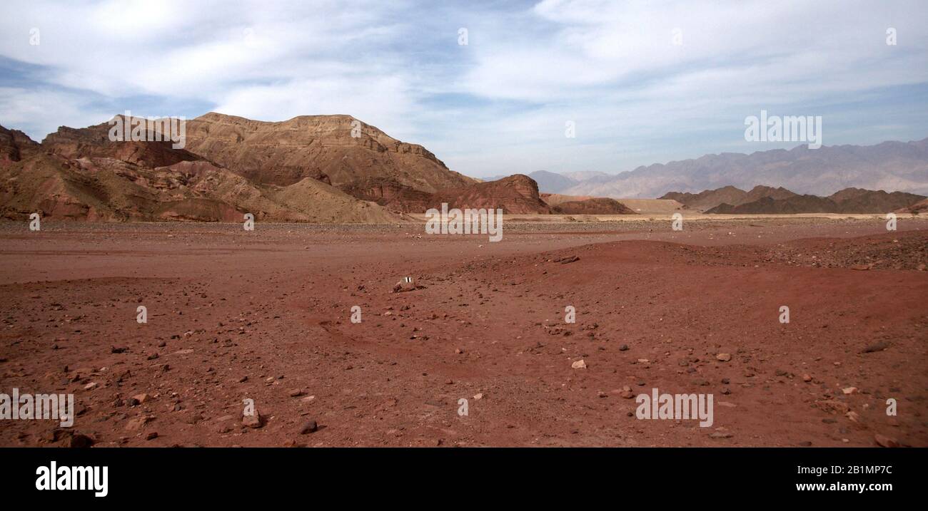 Timna Map Timna geological park for tourists in Israel Stock Photo - Alamy