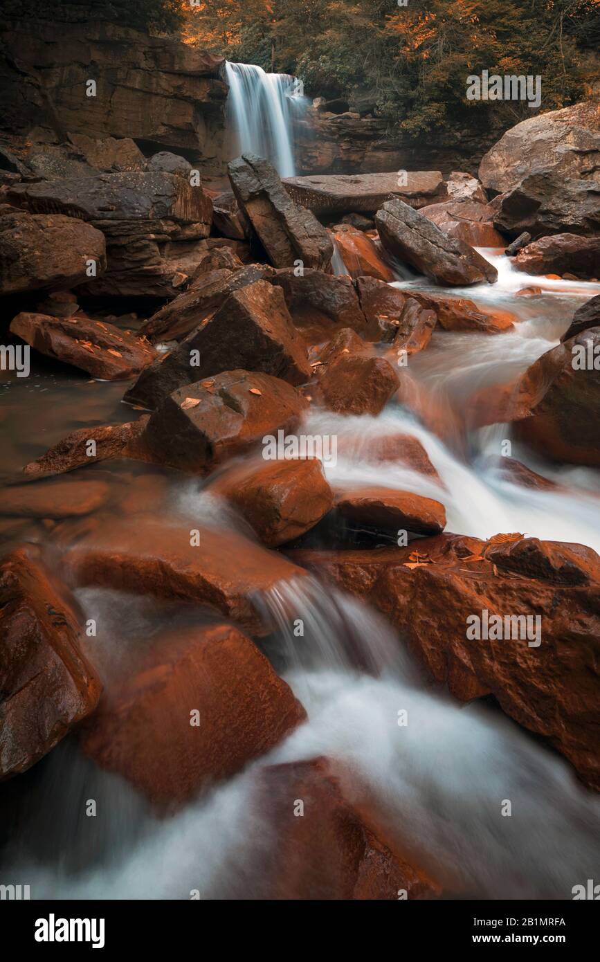 Douglas Falls near Thomas, West Virginia Stock Photo Alamy