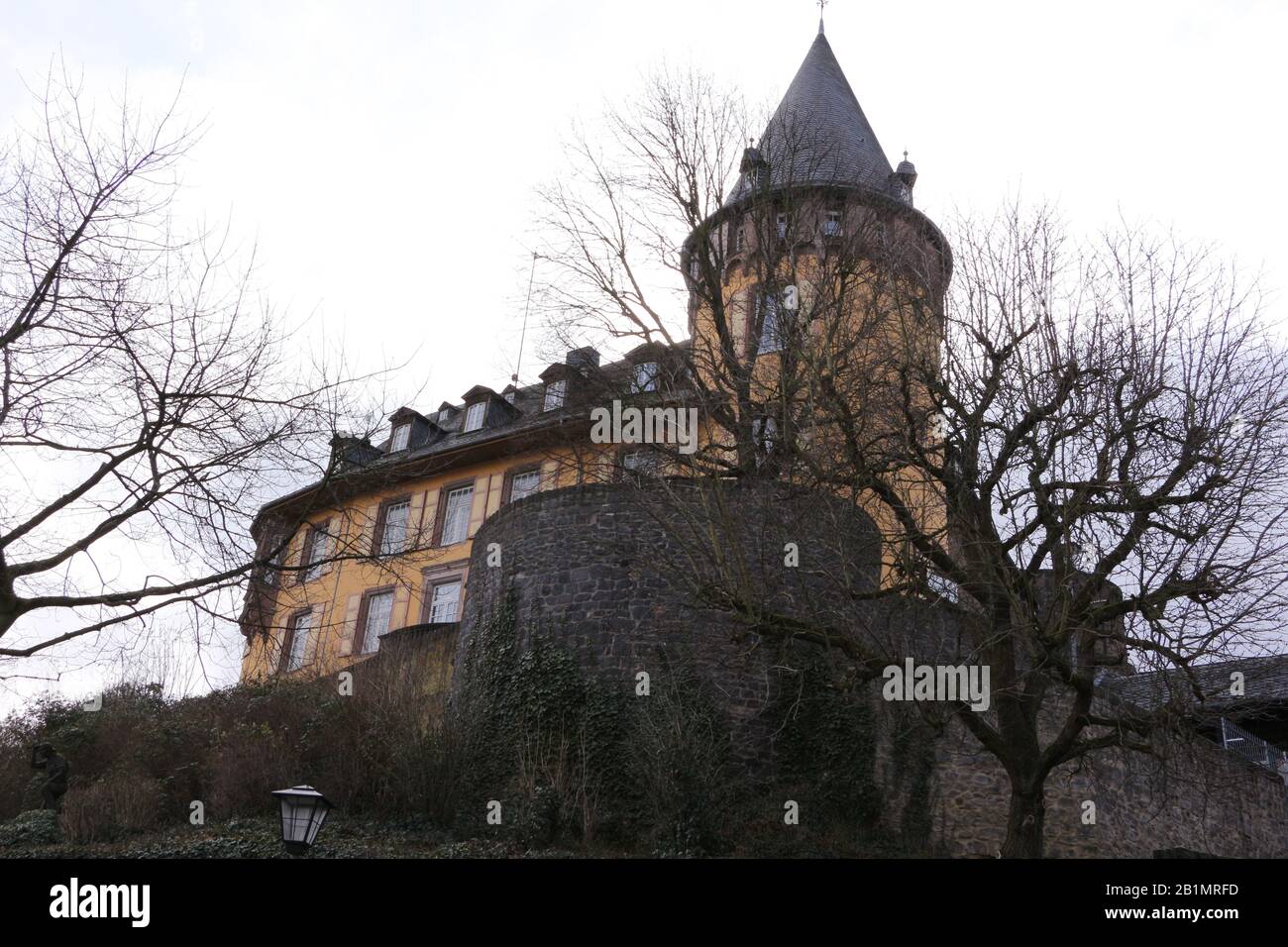 Historisches Gebäude im Zentrum von Mayen in der Vulkaneifel Stock Photo