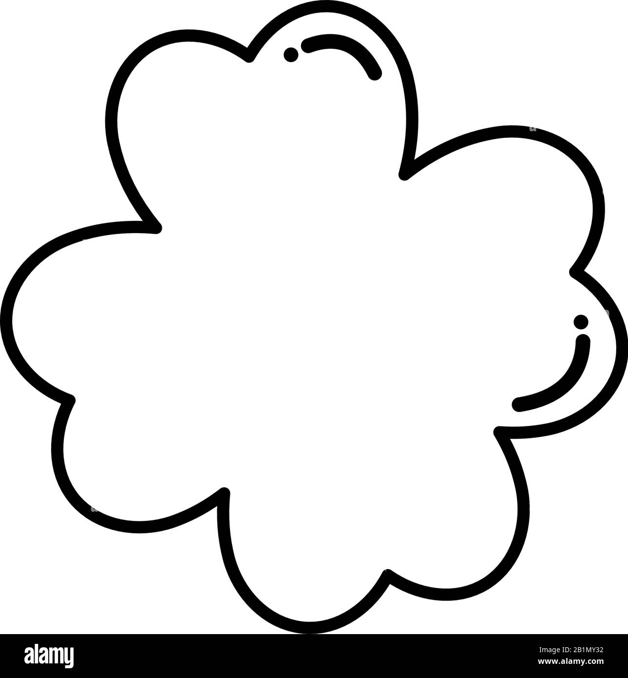 four leaf clover, flat style icon vector illustration design Stock ...