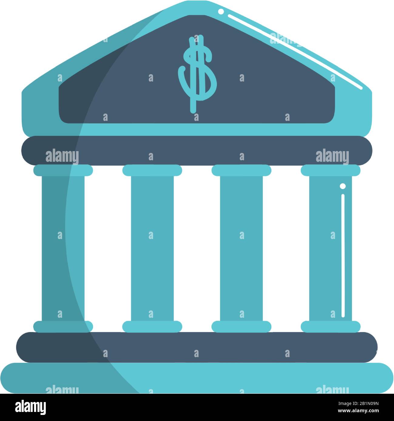 bank invest trade money business financial vector illustration color ...