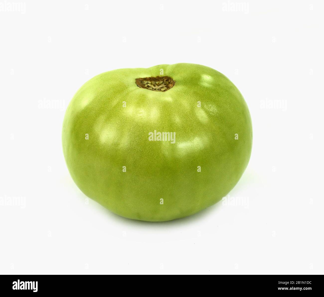 green tomato on white background Stock Photo - Alamy