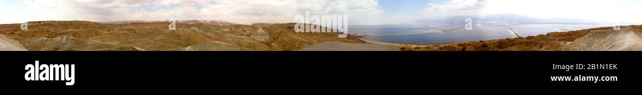 dead sea and arava desert panorama - israel Stock Photo - Alamy