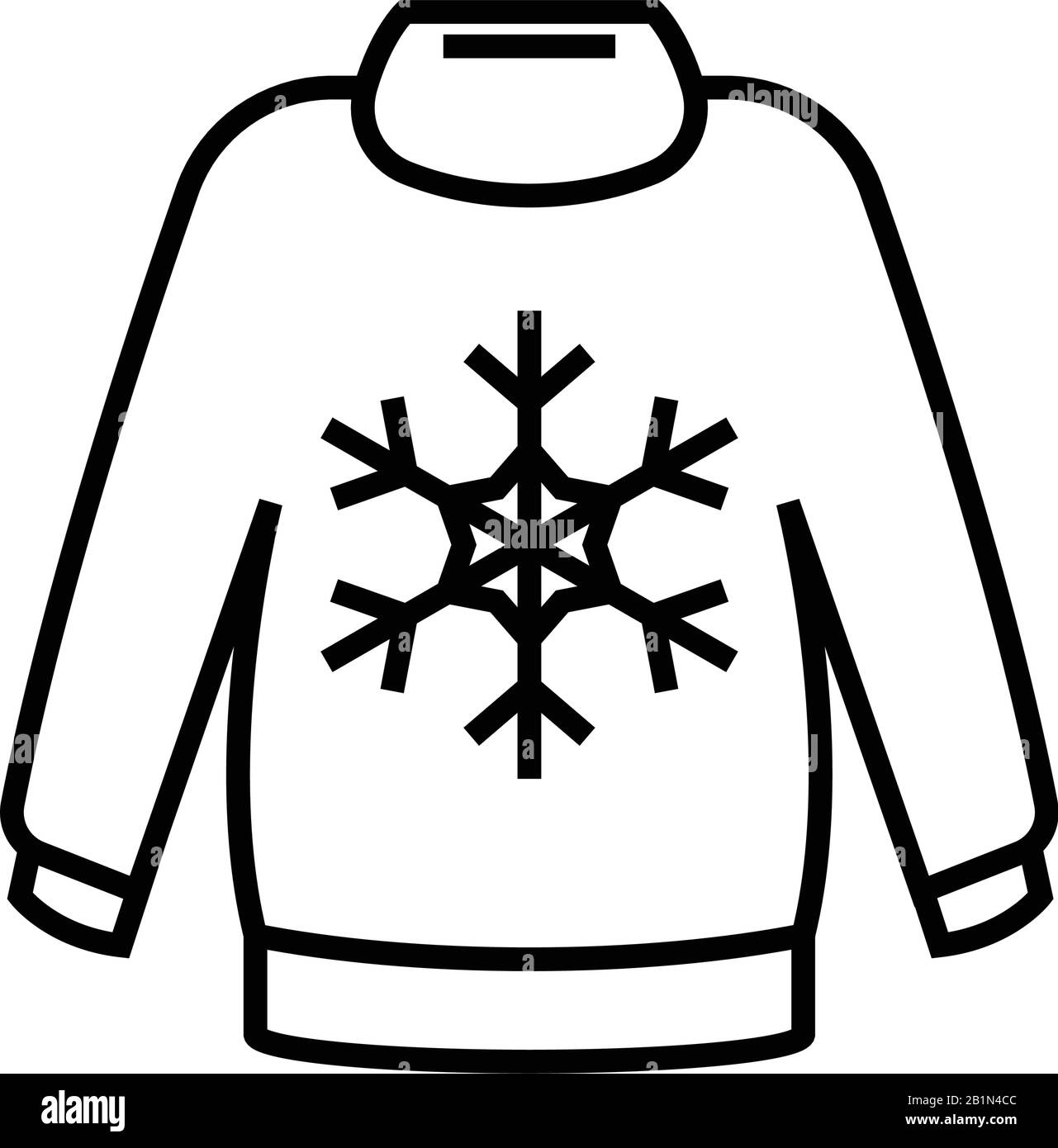 Handmade sweater line icon, concept sign, outline vector illustration ...