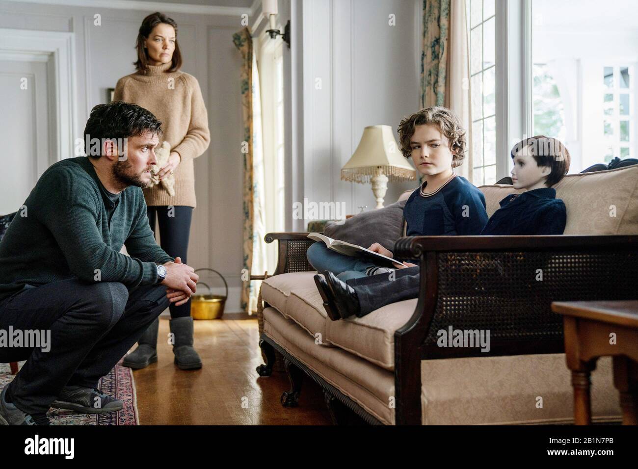 BRAHMS: THE BOY II, from left: Owain Yeoman, Katie Holmes, Christopher