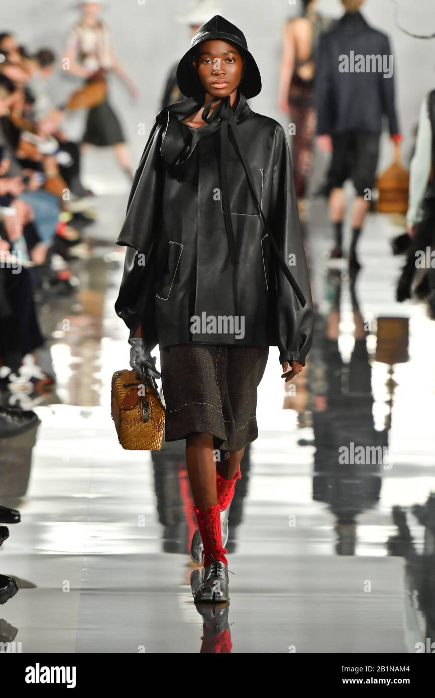Paris, France. 26th Feb, 2020. Model walks on the runway at the Martin Margiela fashion show during Fall/Winter 2020/2021 Fashion Week in Paris, France on Feb 26, 2020. (Photo by Jonas Gustavsson/Sipa USA) Credit: Sipa USA/Alamy Live News Stock Photo