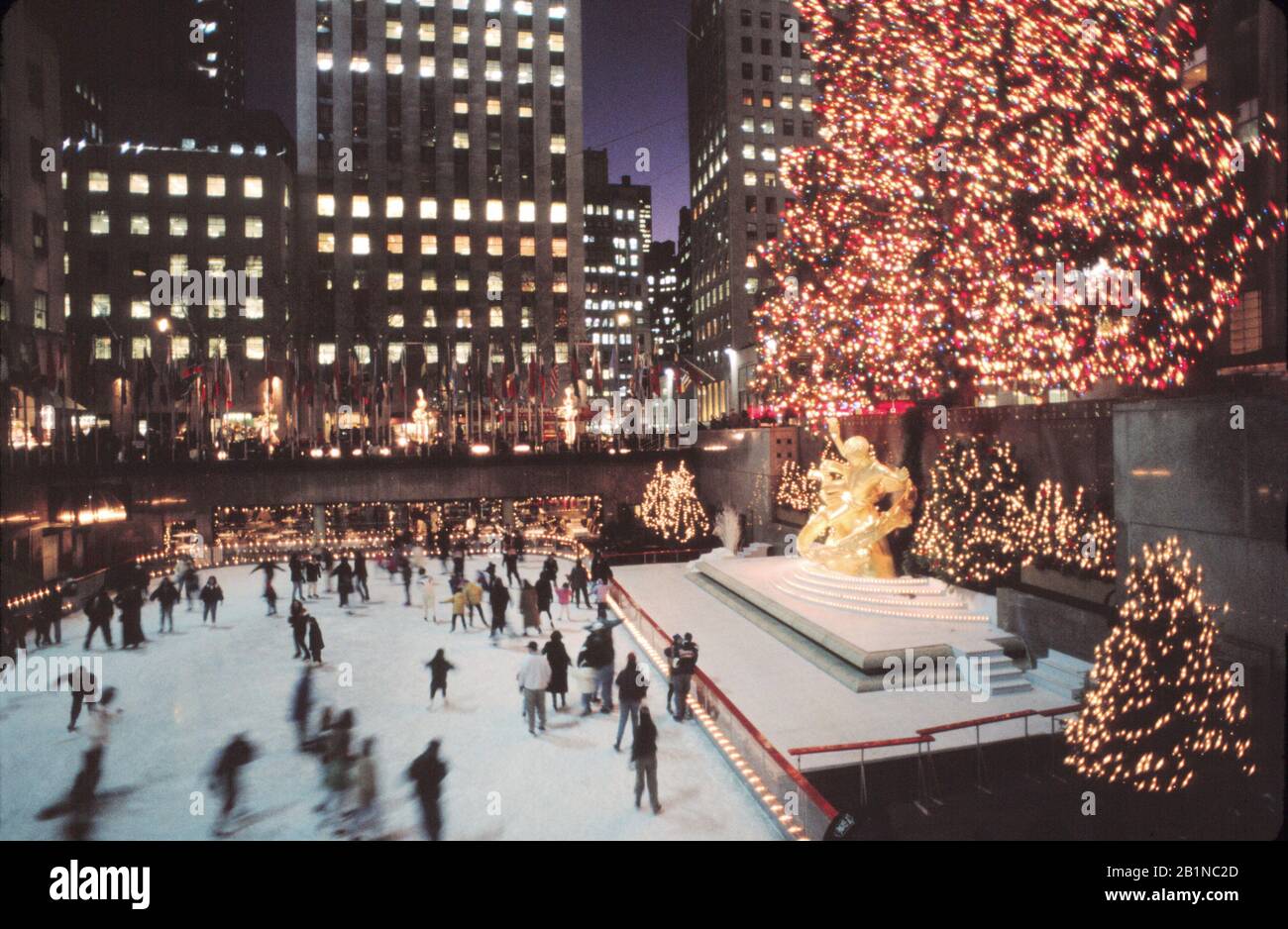 The Rockefeller Center Christmas Tree is a large Christmas tree placed