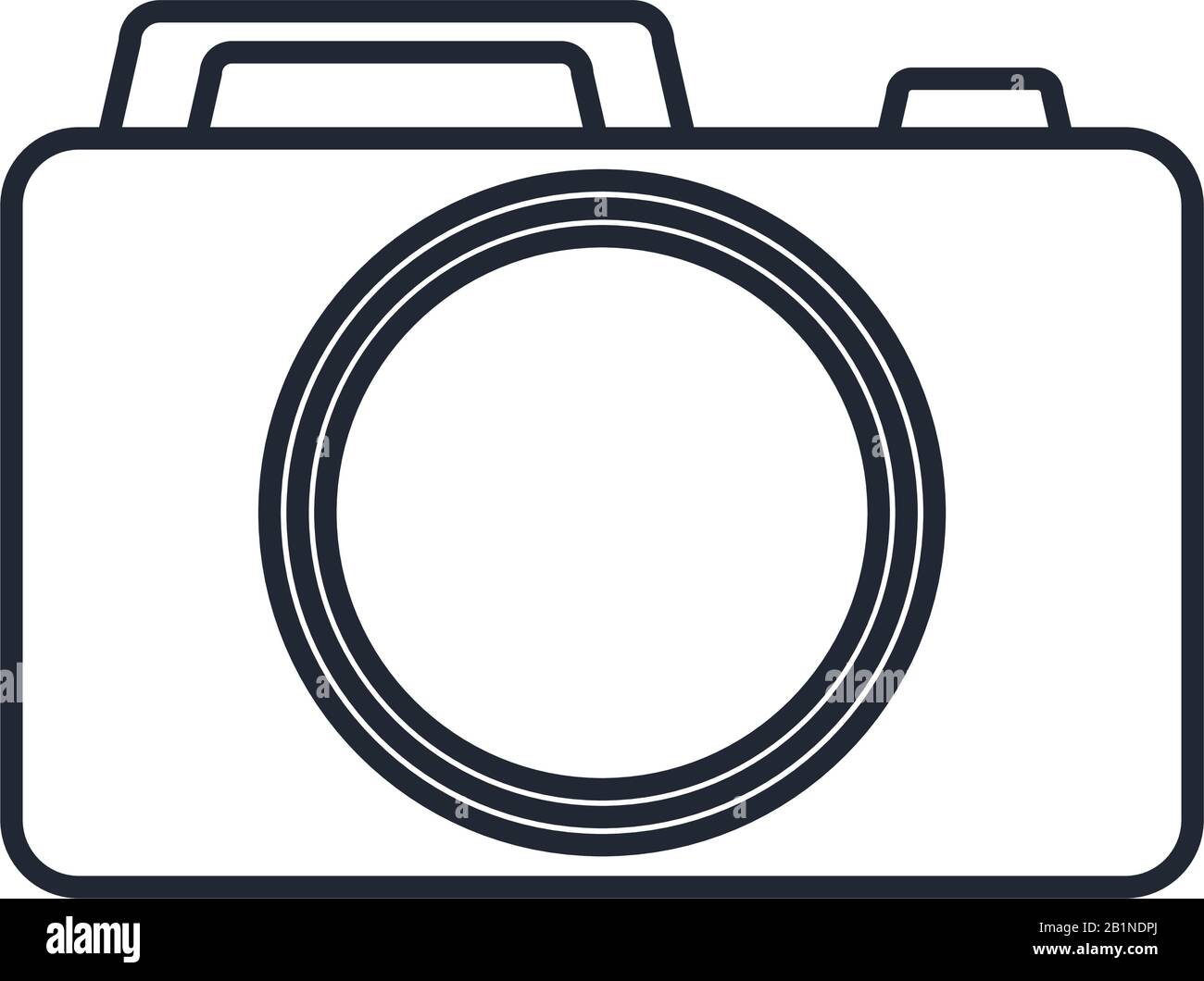 photographic camera icon over white background, vector illustration ...