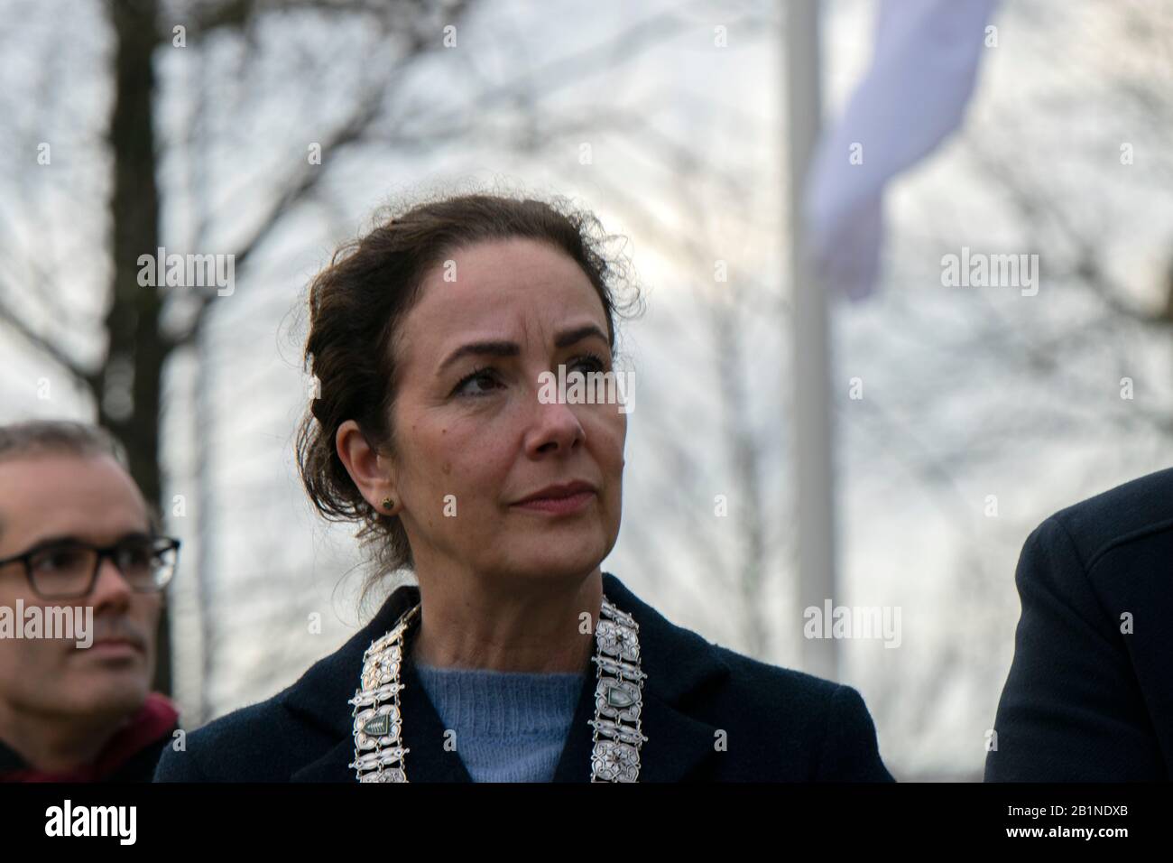 Femke Halsema At At The February Strike Memorial At Amsterdam The ...