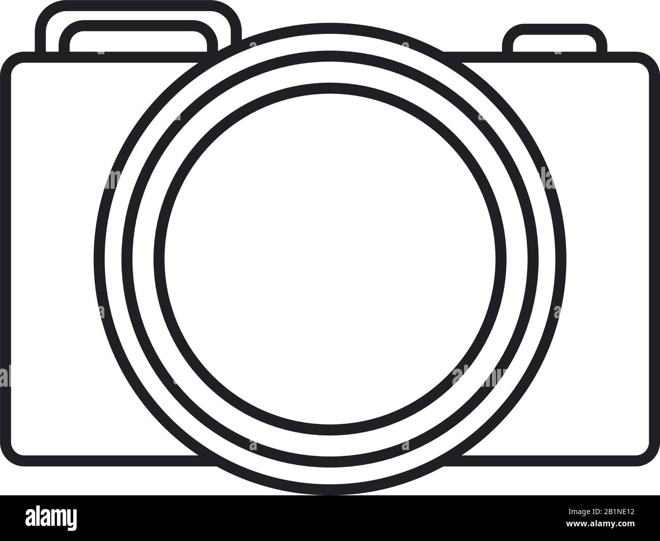 photographic camera icon over white background, vector illustration ...