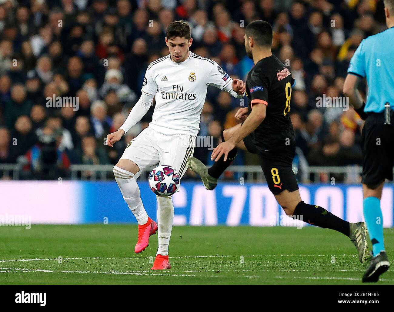 Real Madrid CF's Fede Valverde In Action During The UEFA Champions ...