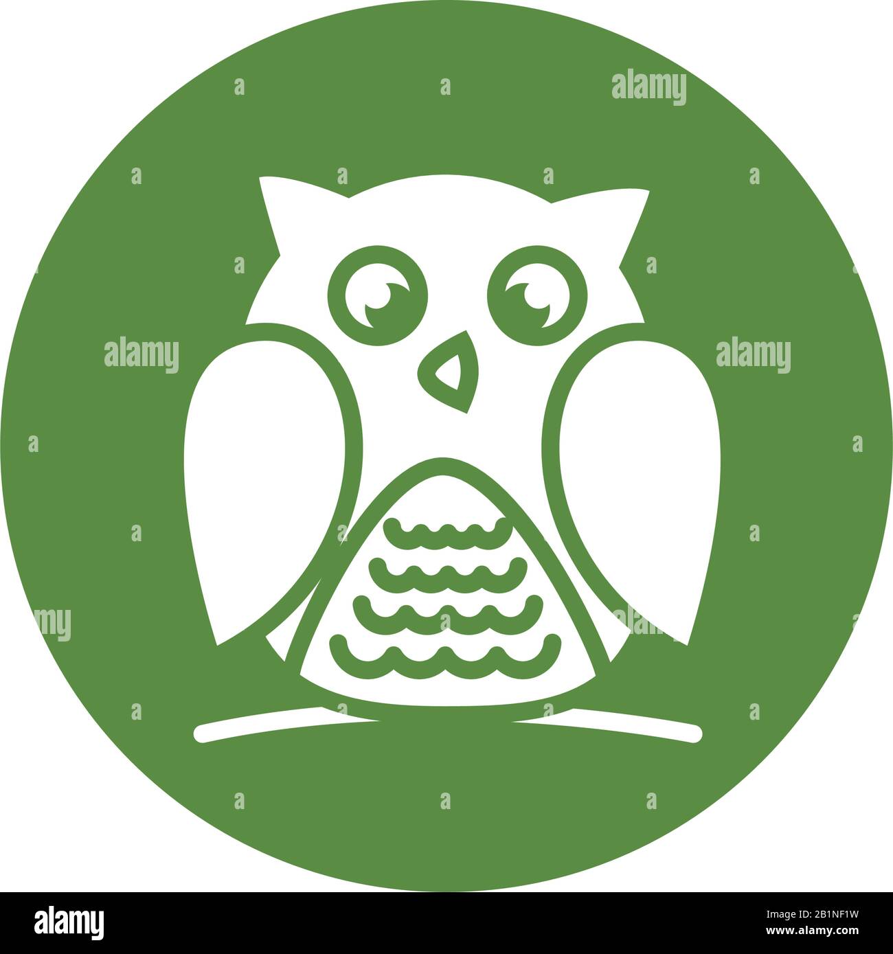 owl bird block style icon Stock Vector Image & Art - Alamy