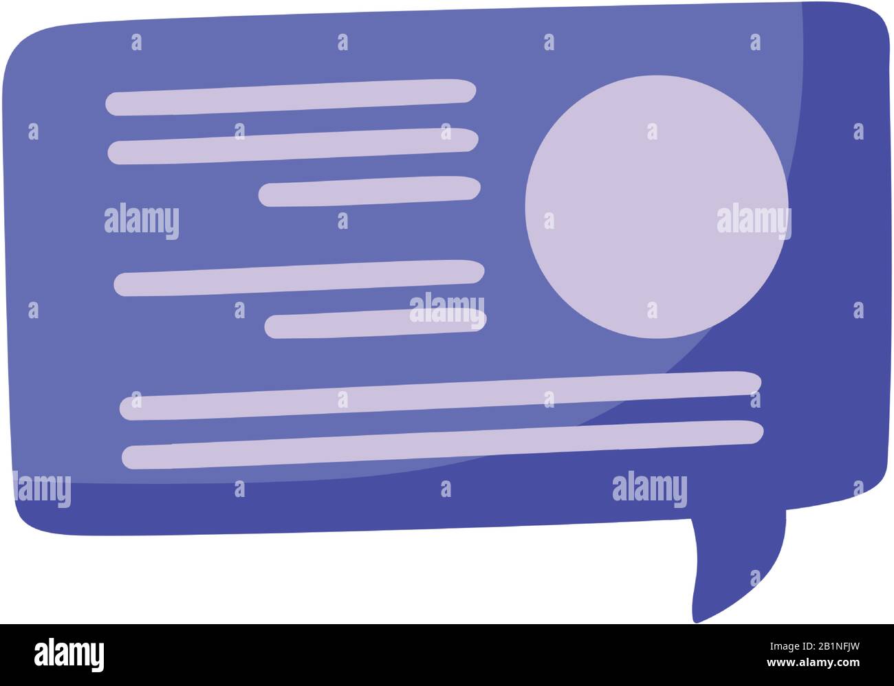 purple speech bubble icon over white background, vector illustration ...