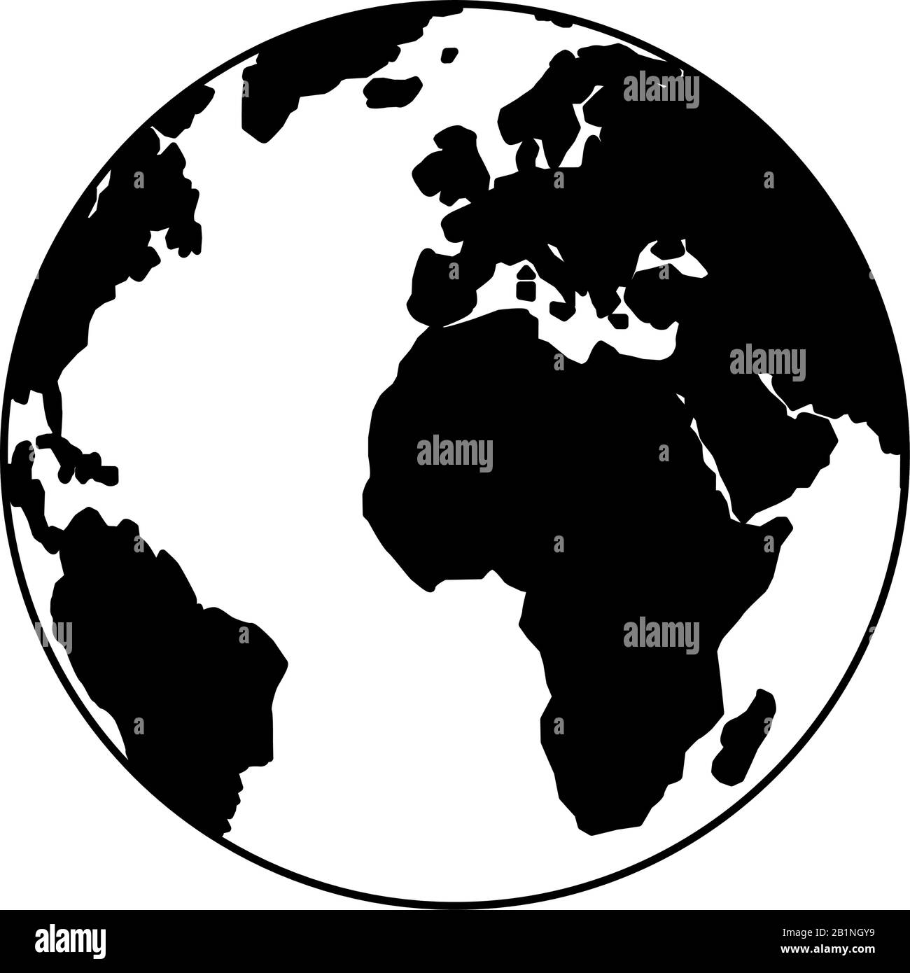 planet earth on white background vector illustration design Stock ...
