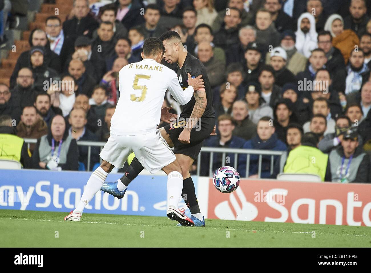 Madrid, Spain. 26th Feb, 2020. Raphael Varane (defender; Real Madrid ...