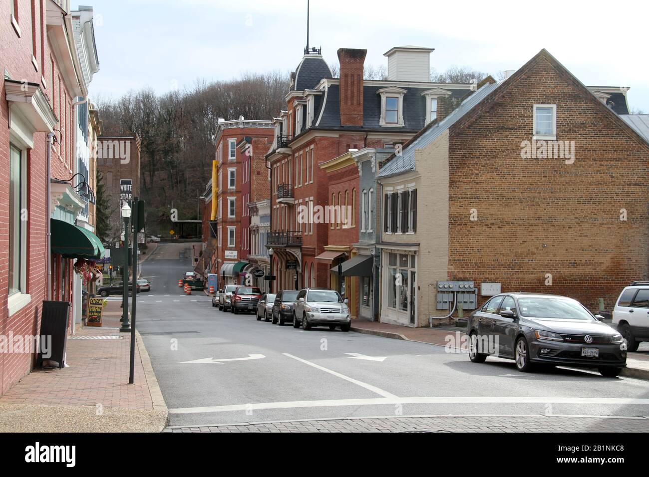 Historical buildings in downtown Staunton, VA, USA Stock Photo Alamy