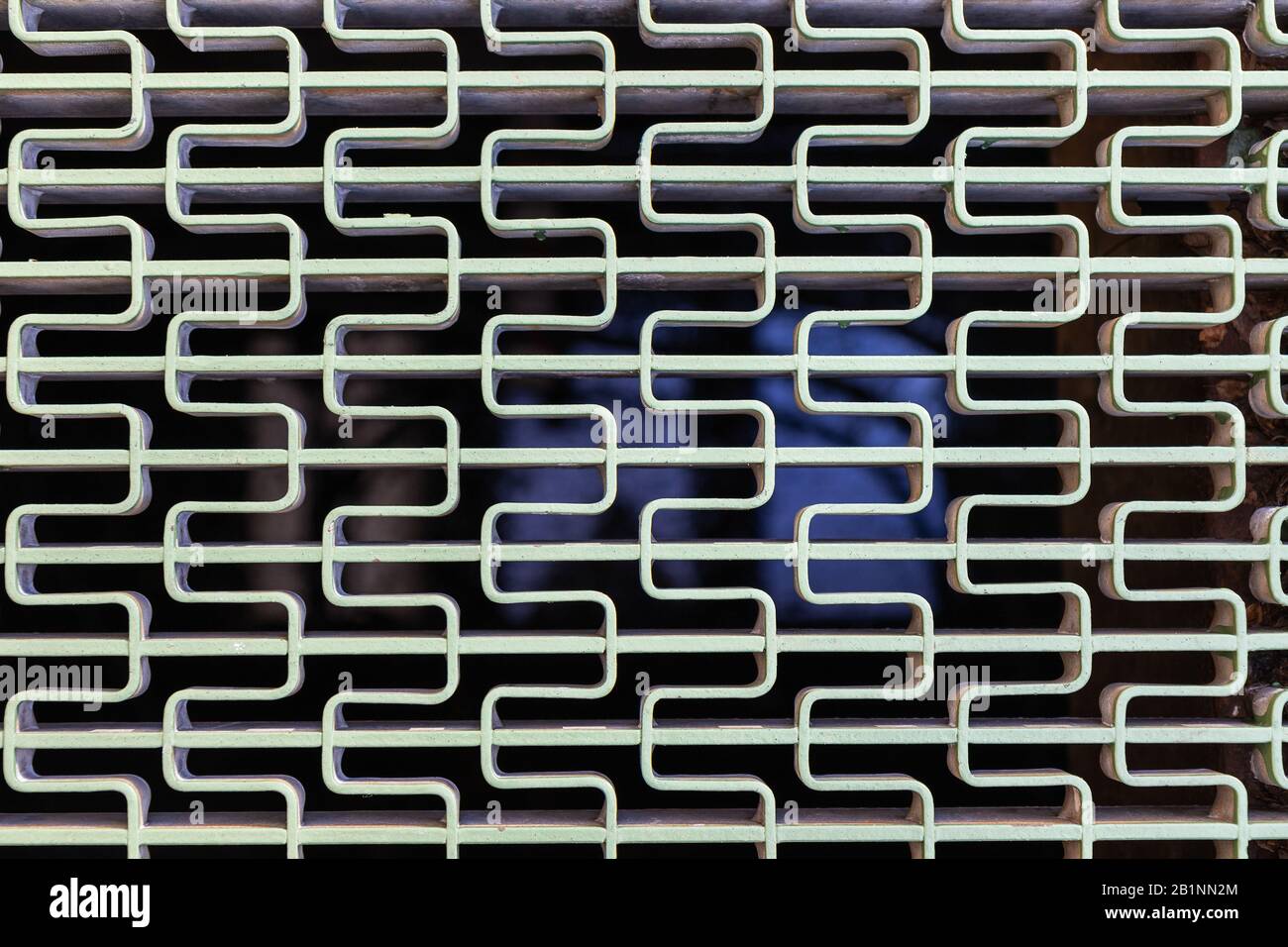 Metal grid with pattern for background Stock Photo - Alamy