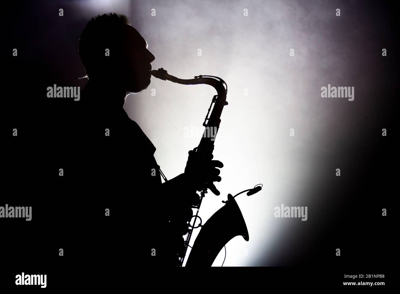 Porto, Portugal. 26th Feb, 2020. Self-described techno marching band from Germany, Meute, is seen performing live at Hard Club in Porto. Credit: SOPA Images Limited/Alamy Live News Stock Photo