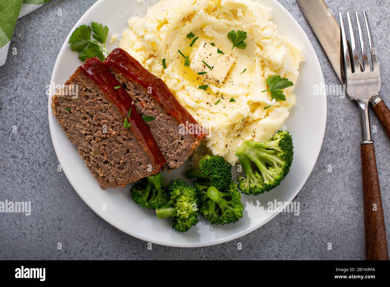 Meatloaf with spicy glaze Stock Photo Alamy