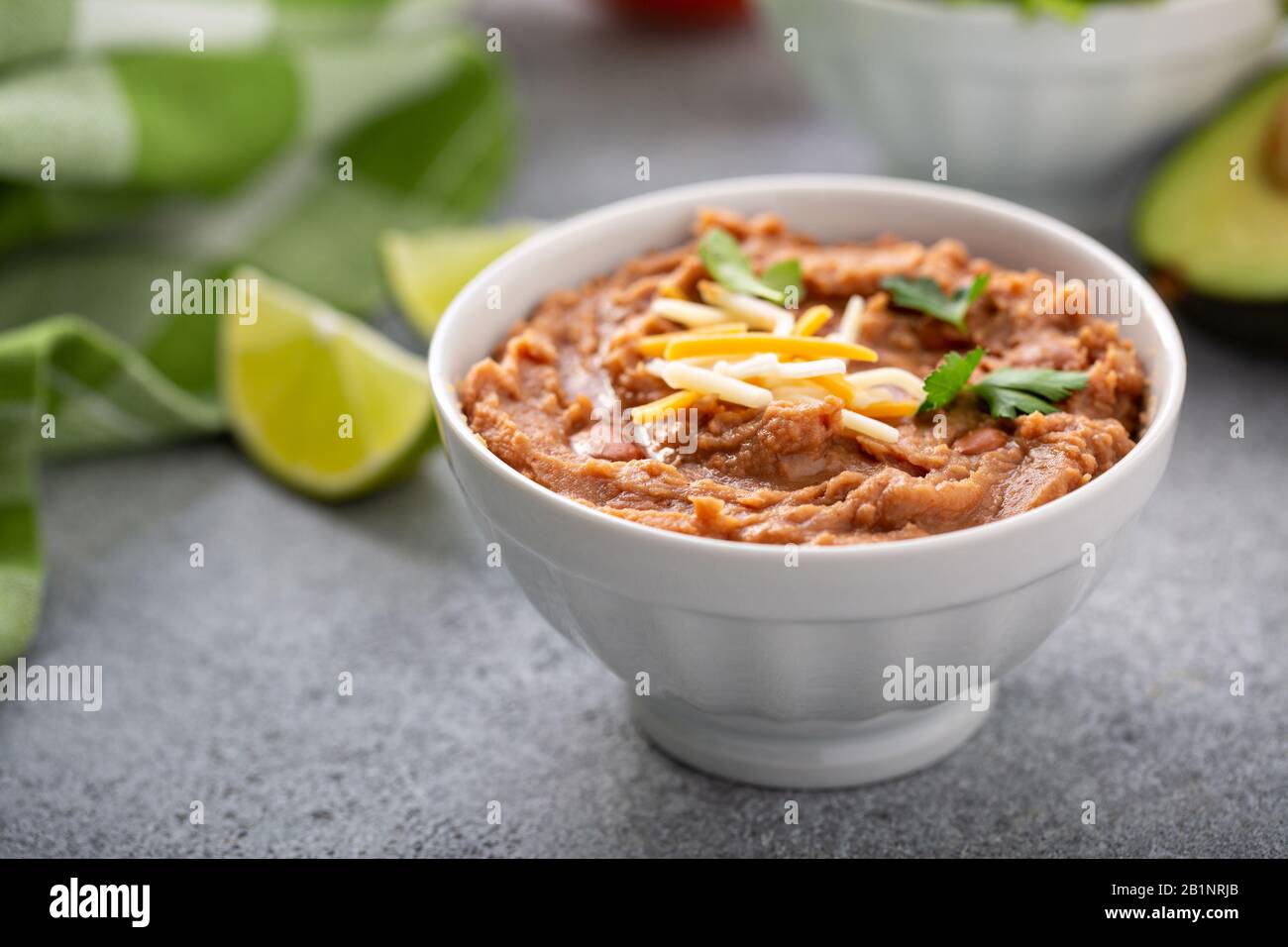 Tortilla with refried beans hires stock photography and images Alamy