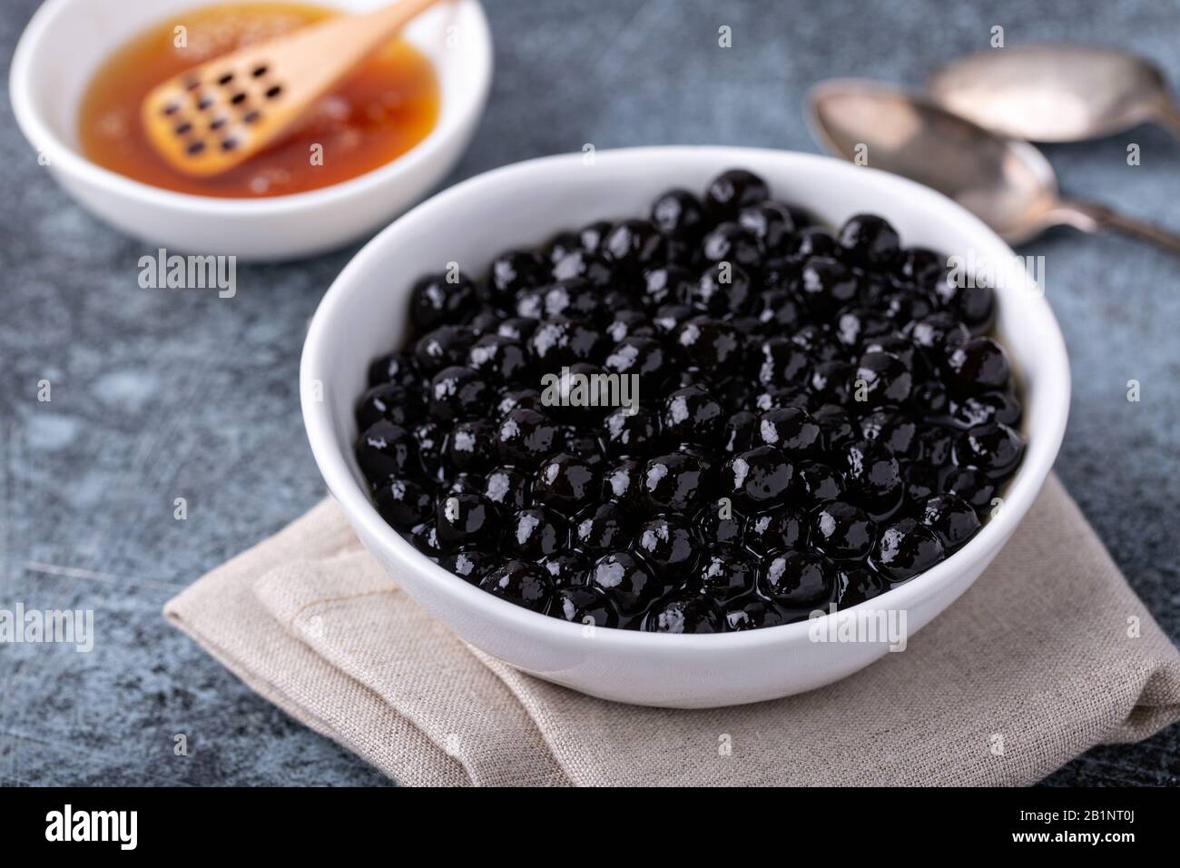 Tapioca pearls for bubble tea Stock Photo Alamy