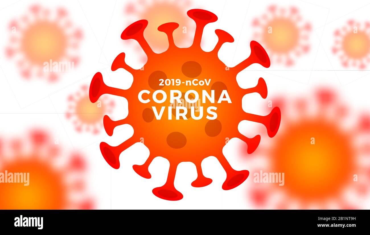 Vector 2019-nCoV coronavirus cells illustration on white background ...