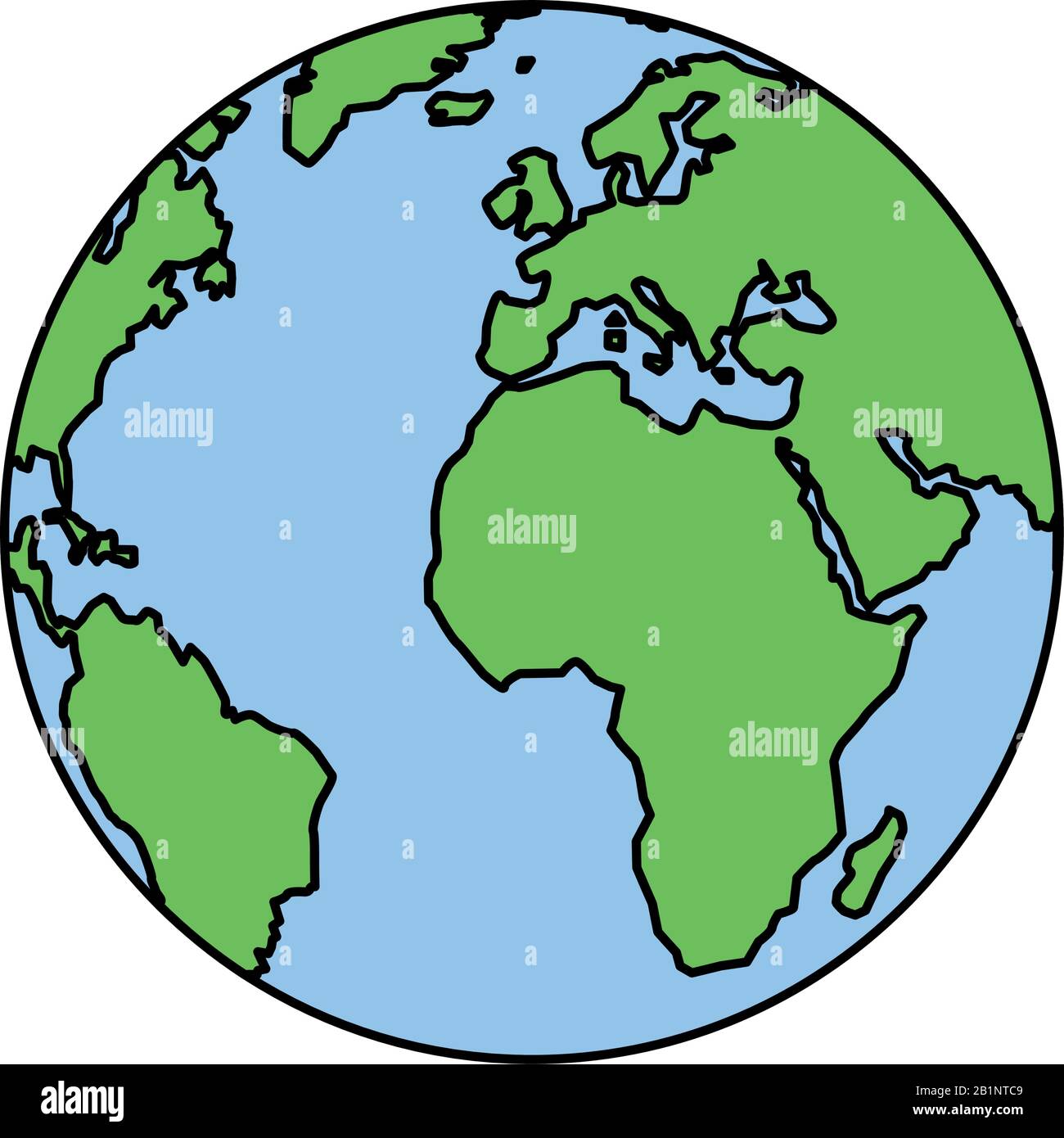 planet earth on white background vector illustration design Stock ...