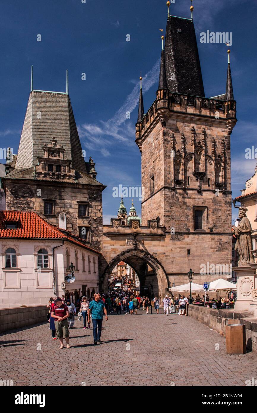 Old Town Bridge Tower Prague, Czech Republic Stock Photo