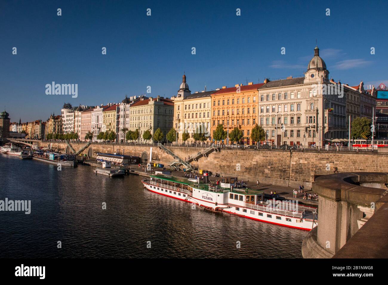 Vltava river, Prague, Czech Republic Stock Photo