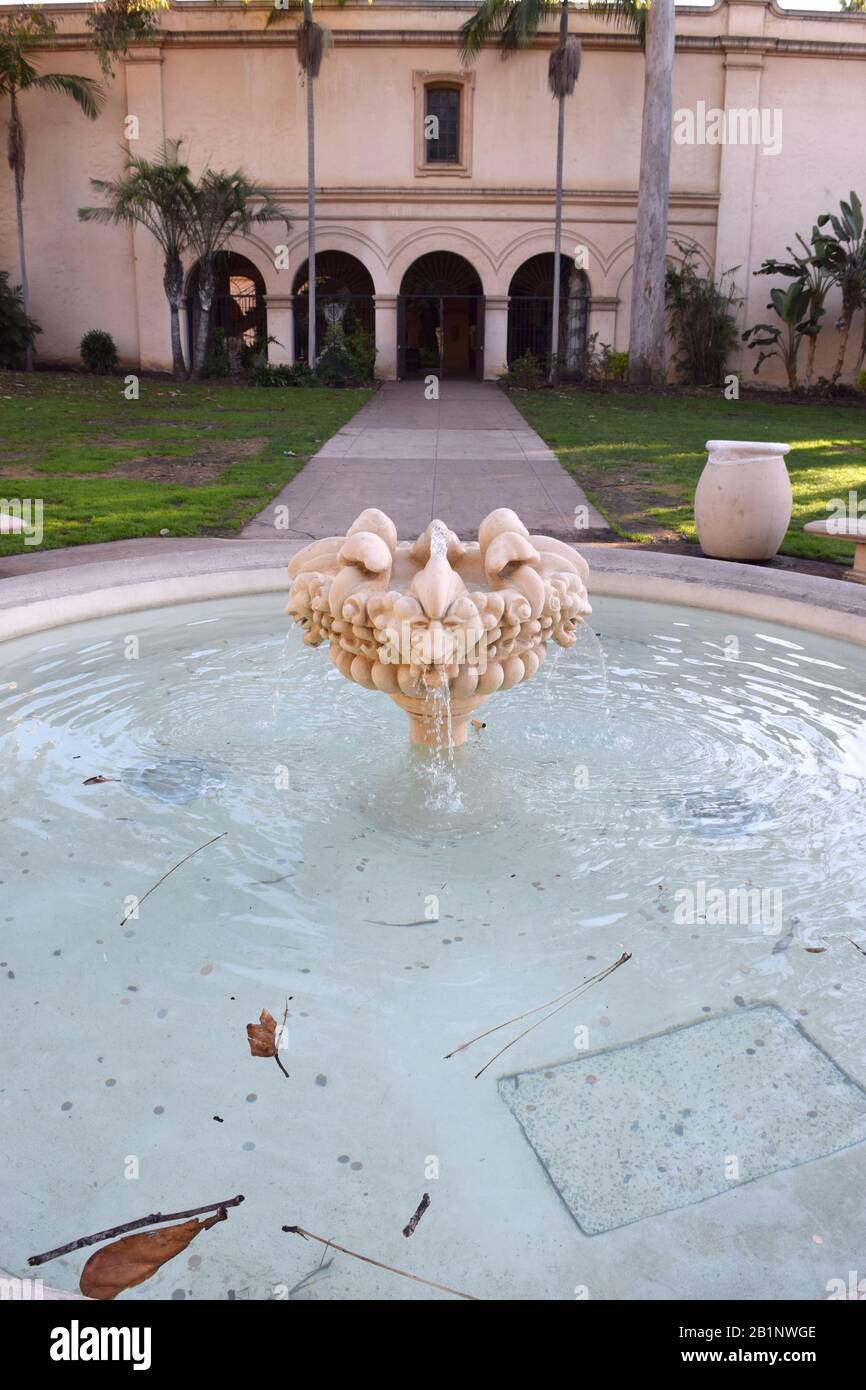 Water fountain with gargoyles Stock Photo - Alamy